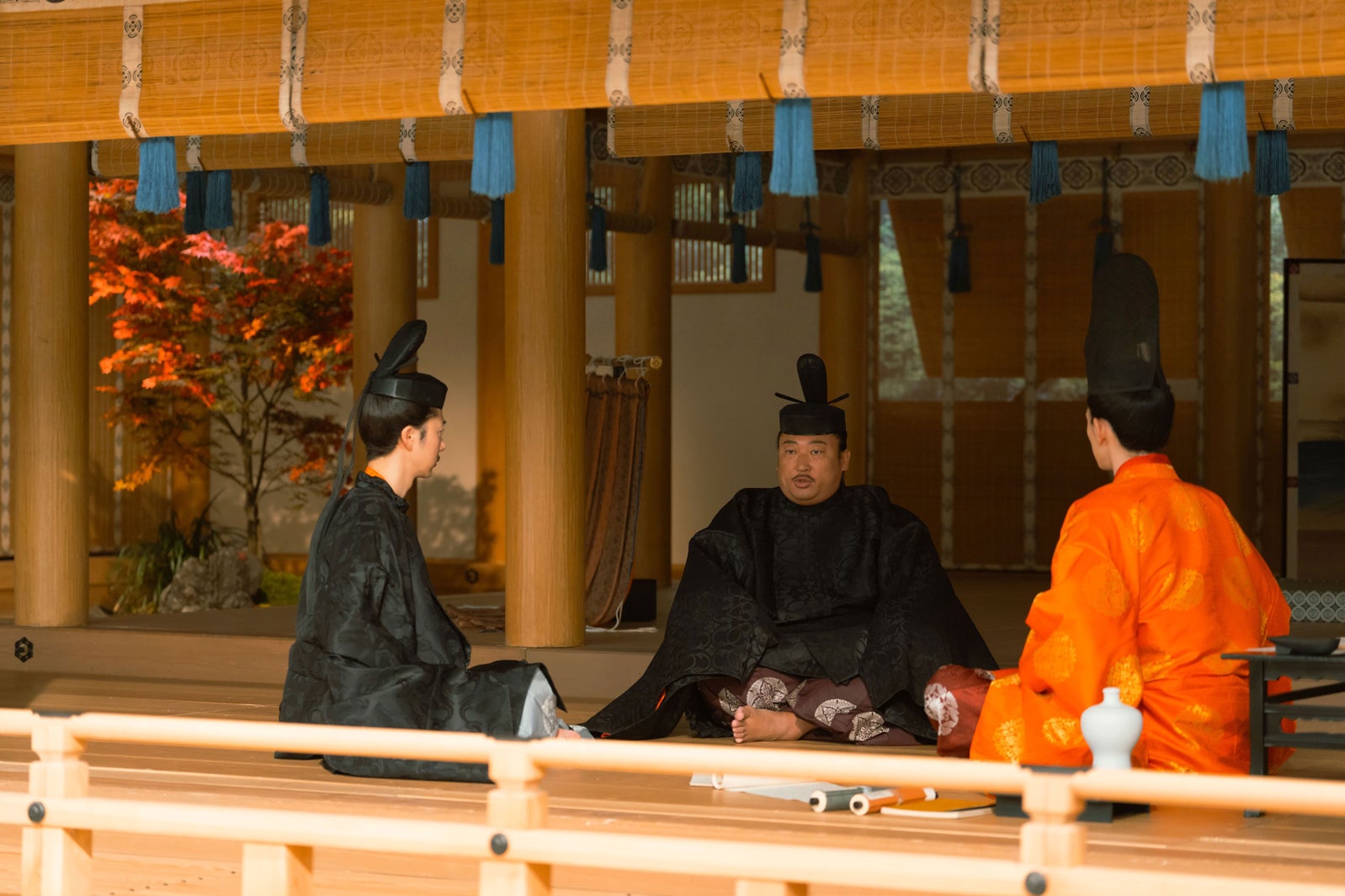 金田哲、秋山竜次、町田啓太「光る君へ」第31話（C）NHK