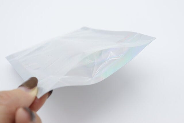 底マチオーロラストックバッグ（13cm×11cm×4cm、5枚）　マチ