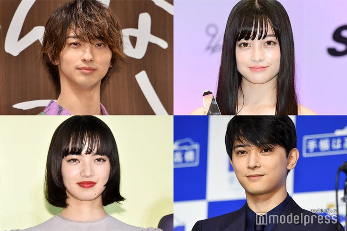 (左上から時計回りに)横浜流星、橋本環奈、吉沢亮、小松菜奈 (C)モデルプレス