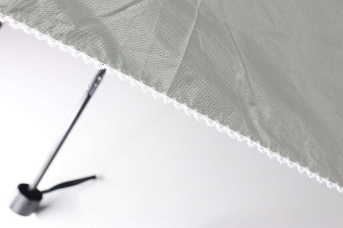 ダイソー 遮光折りたたみ傘(ピコレース) ダイソーの遮光折りたたみ傘(ピコレース)のレース