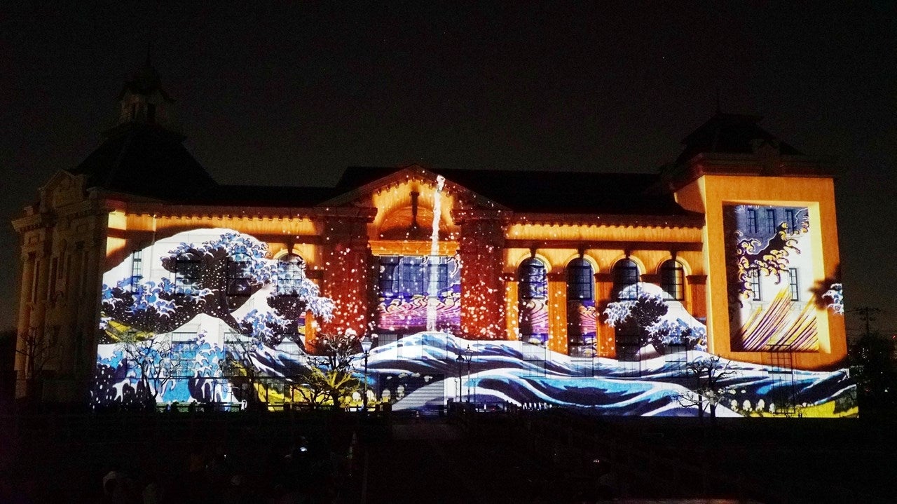 プロジェクションマッピングイメージ／画像提供：ハウステンボス