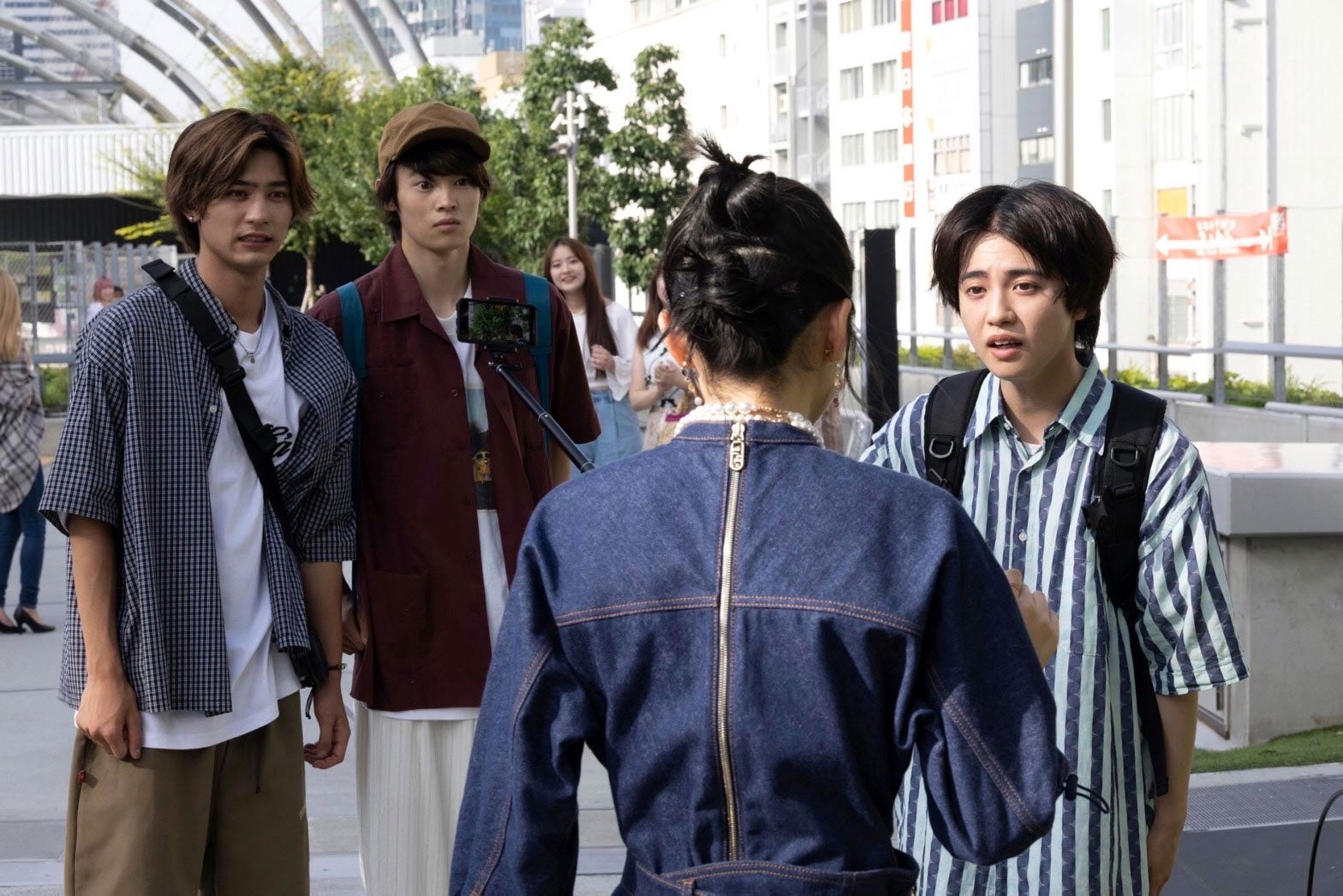 （左から）板垣瑞生、窪塚愛流、ゆうたろう（C）日本テレビ