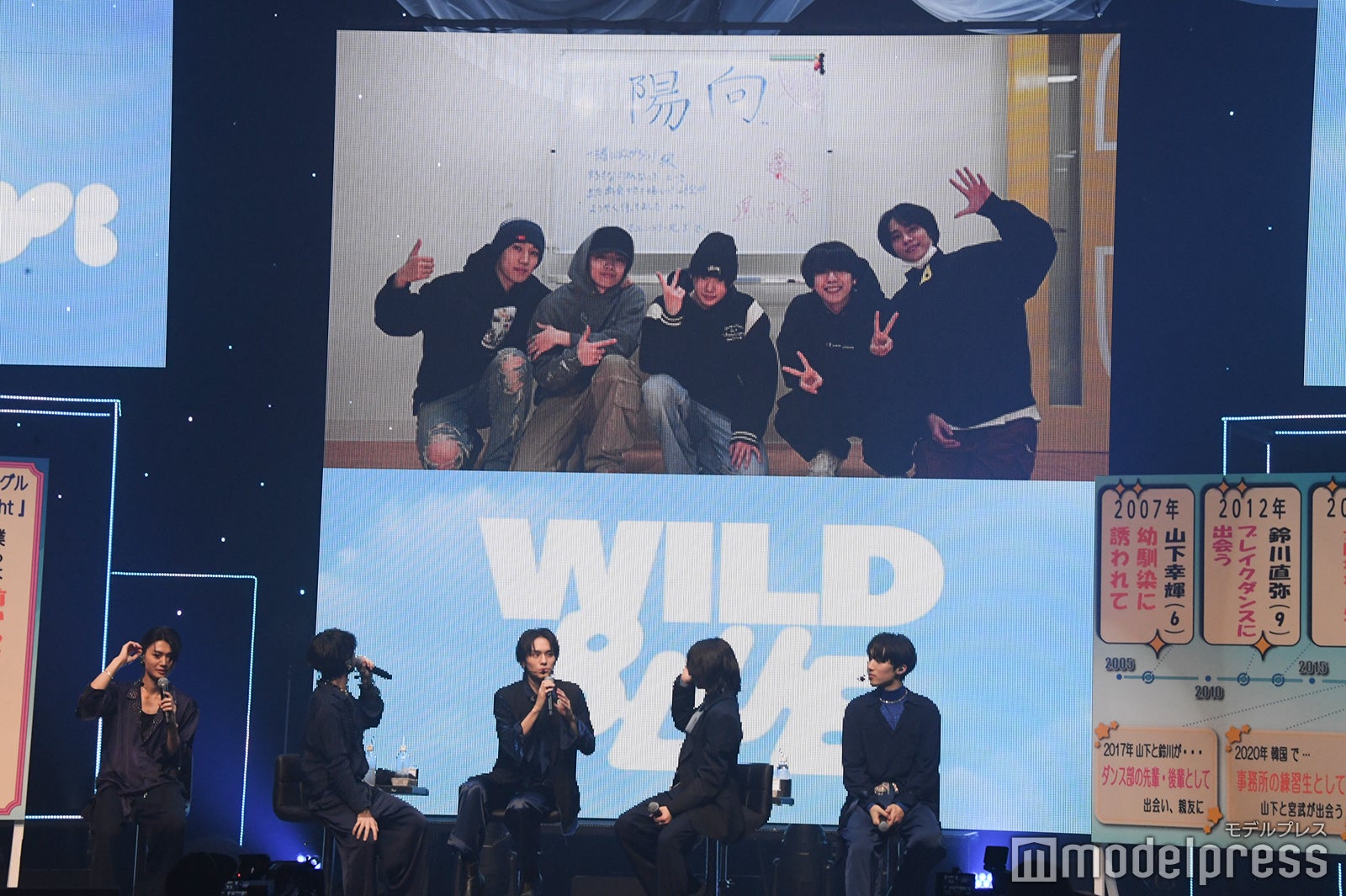 5人が初めて集結した日のWILD BLUE（C）モデルプレス