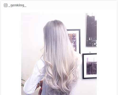GENKING「超白くなったぁ」派手カラーで大胆ヘアチェンジ「超きれ~」「すごく似合ってる」と絶賛の声続々
