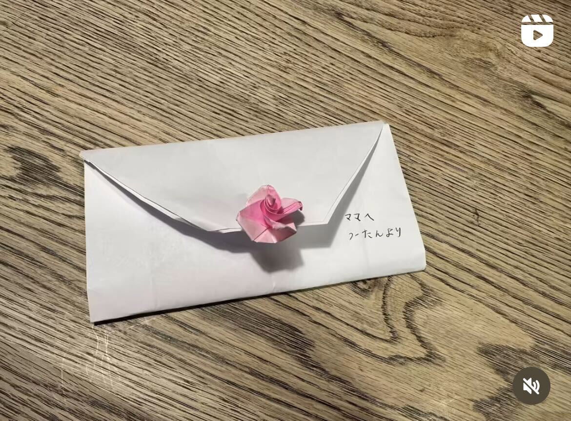 藤本美貴の長女からの贈り物／藤本美貴Instagramより