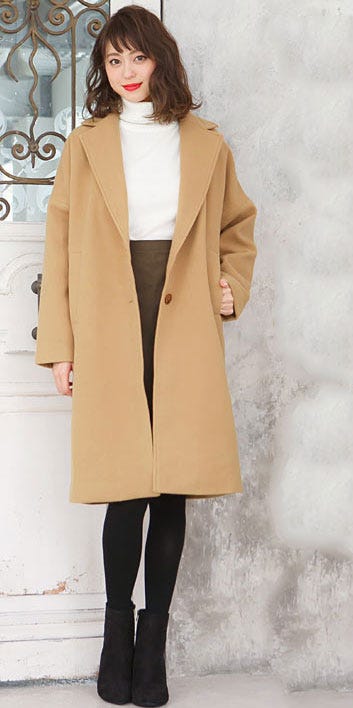 ドロップショルダーチェスターコート「神戸レタス」4990円(税込)/画像提供:神戸レタス