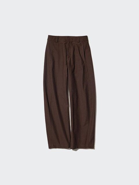 ユニクロのジャージーバレルレッグパンツ