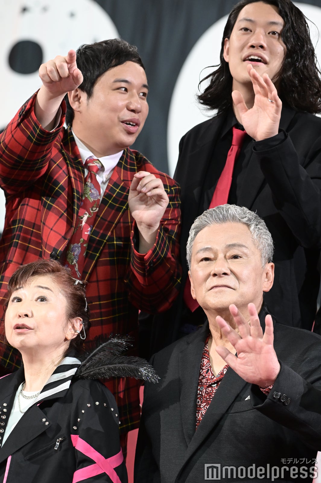 （上段）せいや、粗品（下段）田中真弓、池田秀一 （C）モデルプレス