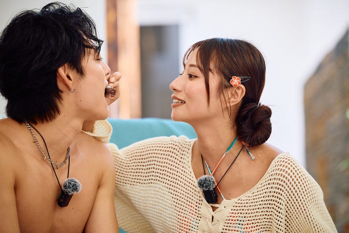 早川大輔、神山みれい「シャッフルアイランド Season6」最終話(C)AbemaTV, Inc.