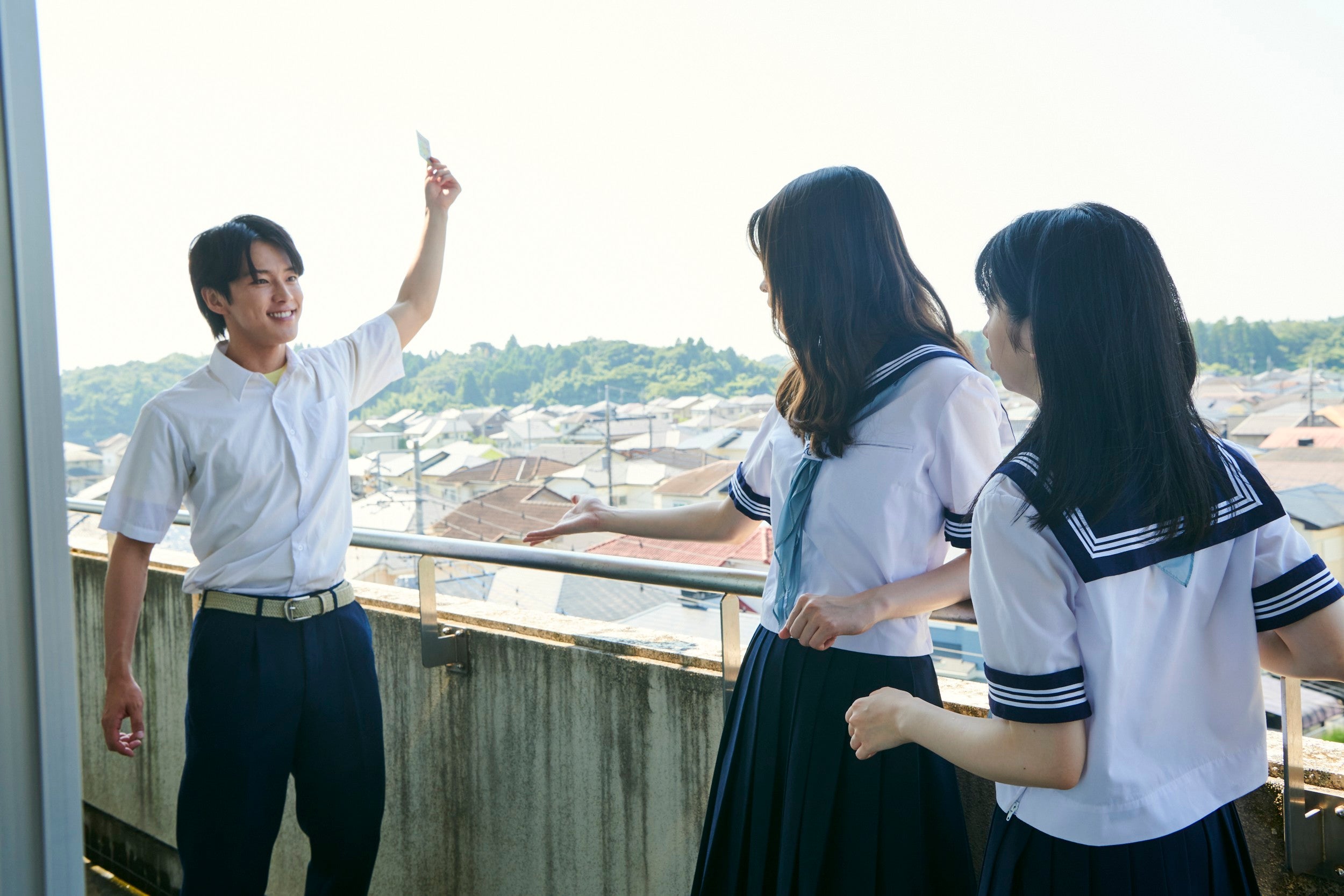 （左から）河野純喜、茅島みずき、桜田ひより「あの子の子ども」第9話より（C）カンテレ