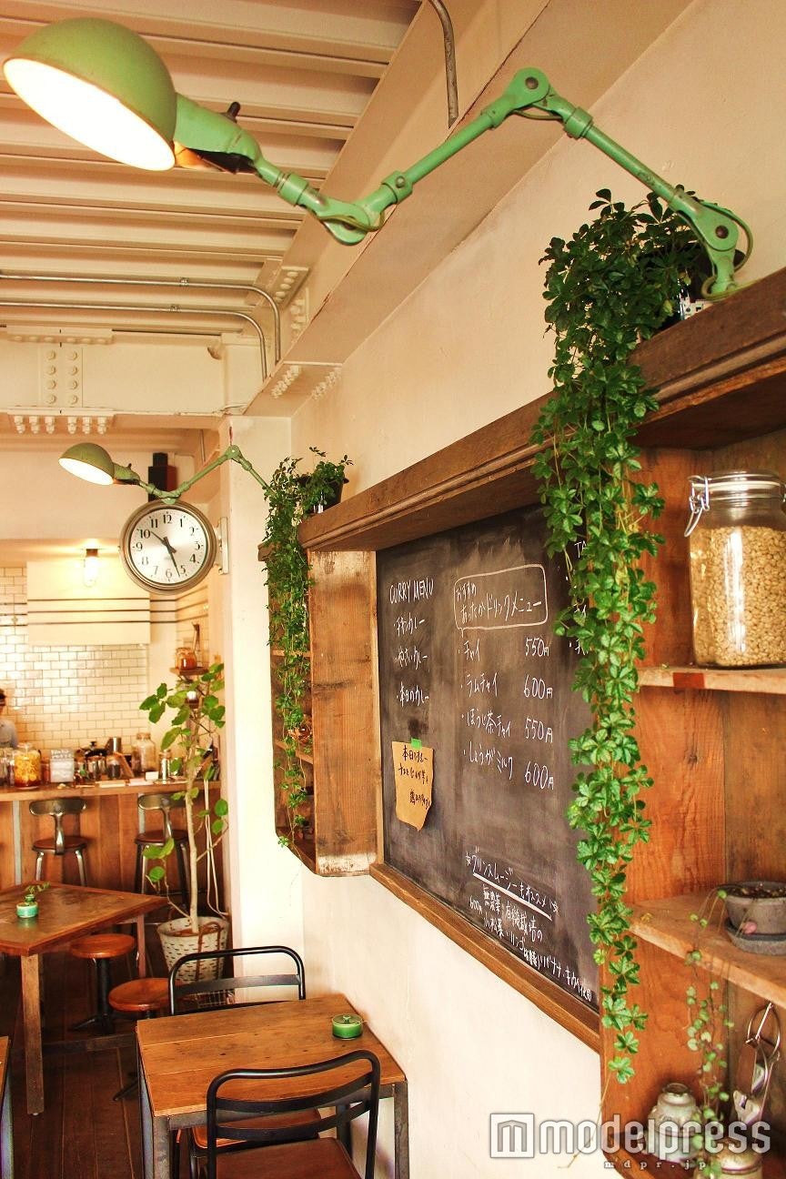 DIYした黒板にメニューが／画像提供：森森舎