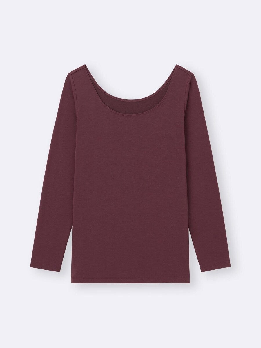 スタイルヒートエクストラワイドネックT 2026guあったかインナースタイルヒートエクストラワイドネックT