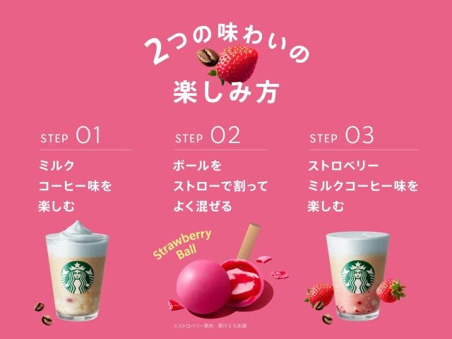 スターバックス 春空 スタバの1杯で2種類の味が楽しめる春空