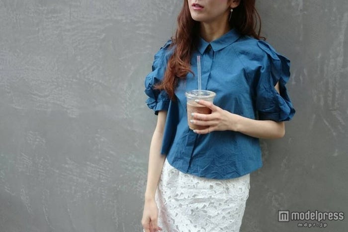 袖のボリュームがポイント