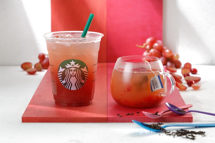 グレーピー グレープ&ティー(アイス/ホット)/画像提供:スターバックス コーヒー ジャパン