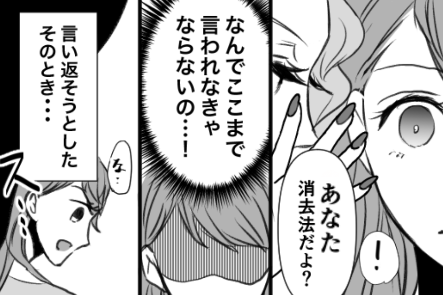 「消去法で選ばれた女」今カノを侮辱する元カノ！？。だが次の瞬間⇒温厚な彼が、鬼の形相で登場した話