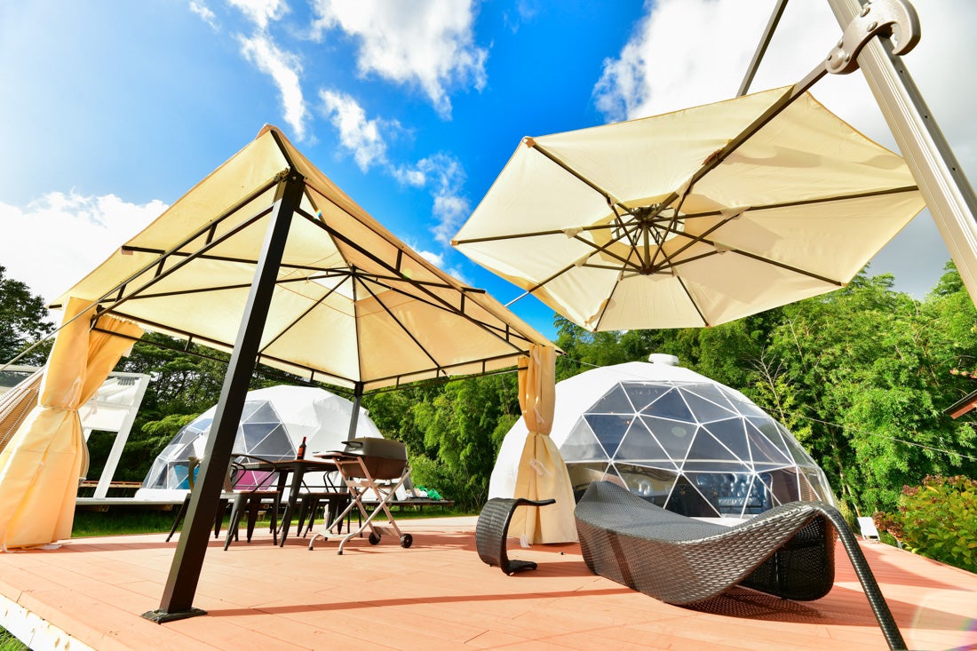 京都「deluxs アウトドアリゾート LABO 京丹後久美浜」家族で楽しめるグランピング施設