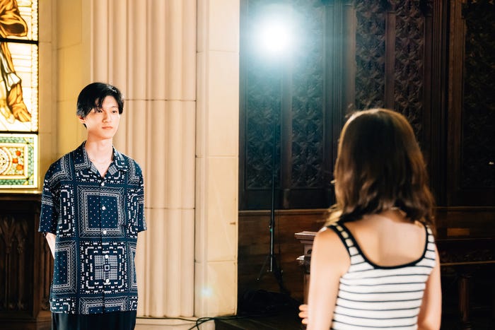 高橋璃央、新野尾七奈「オオカミちゃんとオオカミくんには騙されない」第4話(C)AbemaTV, Inc.