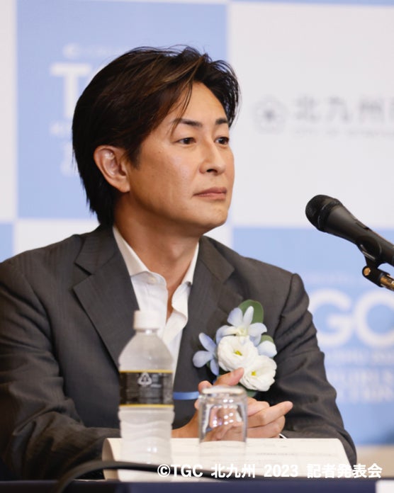 貝塚弘幸（株式会社クレイツ代表取締役社長）（C）TGC 北九州 2023 記者発表会