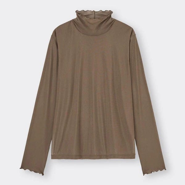 GU　ひと目惚れトップス　￥1,500以下　シアーハイネックT