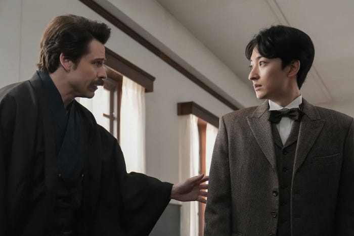 トミー・バストウ、濱正悟「ばけばけ」第95話(C)NHK