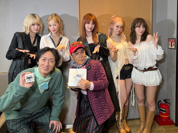 LE SSERAFIM、ナインティナイン(C)フジテレビ