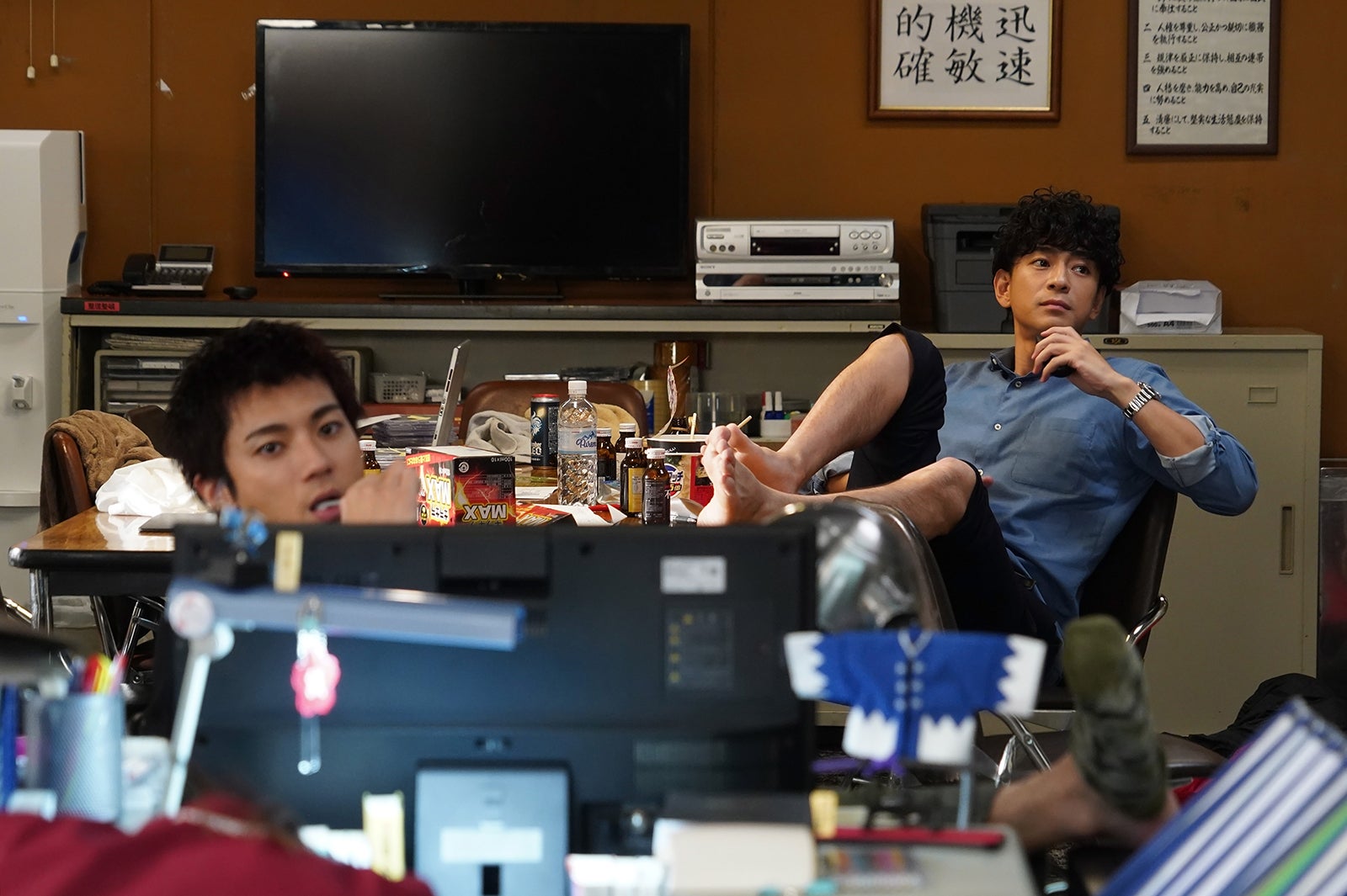 山田裕貴、三浦翔平 「ハコヅメ～たたかう！交番女子～」第4話より（C）日本テレビ