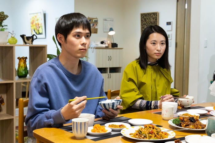 細田佳央太、長谷川百々花/「もしも、イケメンだけの高校があったら」第2話より(C)テレビ朝日