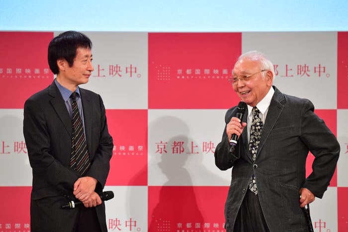 奥山和由氏、中島貞夫監督 (提供写真)