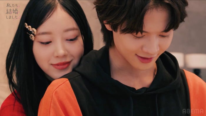 堀未央奈、百瀬拓実「私たち結婚しました 5」(C)AbemaTV, Inc.