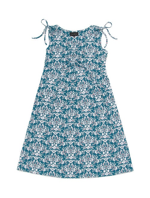 マットジャージドロストショルダーアラベスクプリントワンピース「TALBOTS」12,960円（税込）／画像提供：TALBOTS