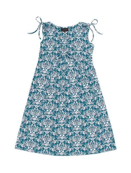 マットジャージドロストショルダーアラベスクプリントワンピース「TALBOTS」12,960円(税込)/画像提供:TALBOTS