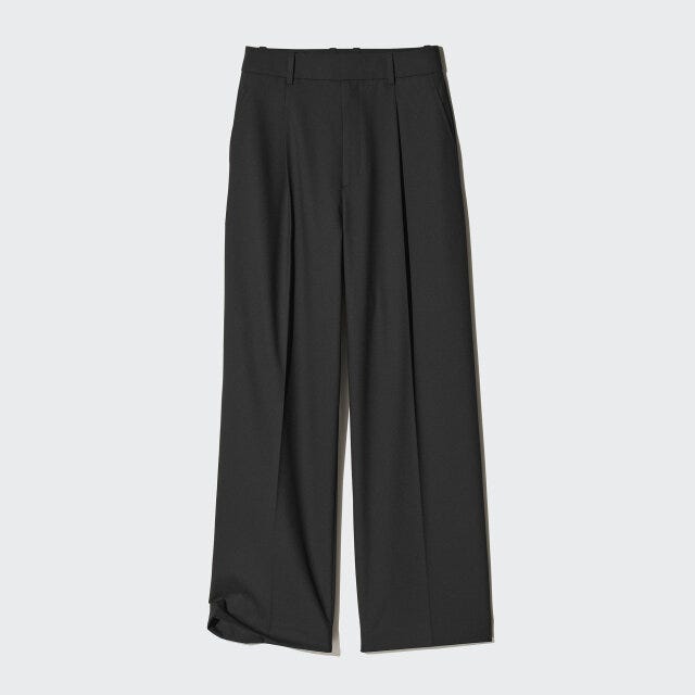 タックワイドパンツ