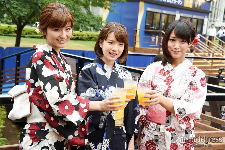 画像6/25) テレ朝・竹内アナ＆宇賀アナ＆弘中アナ、しっとり浴衣姿で