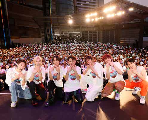 Travis Japan、ファン1000人に投げキッス「Candy Kiss」リリース記念イベントでサプライズ発表も