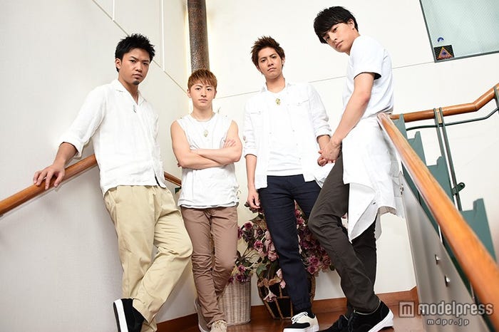 (左から)数原龍友、佐野玲於、片寄涼太、白濱亜嵐