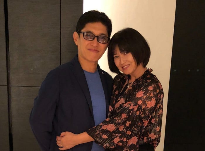 薬丸裕英、石川秀美さん/薬丸裕英オフィシャルブログより