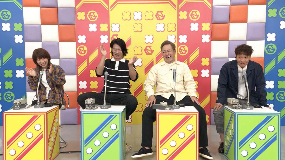 （左から）加納、野田クリスタル、有田哲平、上田晋也（C）テレビ朝日