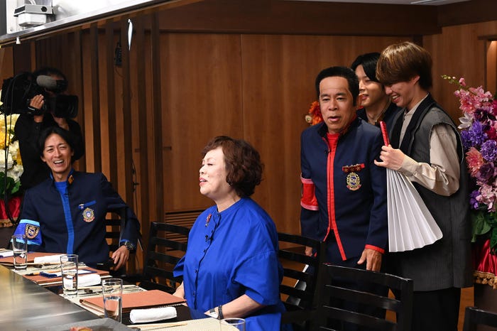 矢部浩之、上沼恵美子、岡村隆史、増田貴久、大橋和也(C)日本テレビ