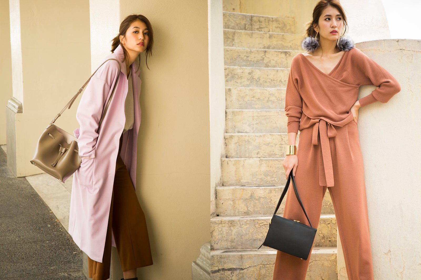 冬も全身明るく！くすみピンク、テラコッタ…何カラーを纏う？