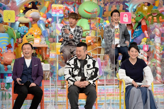 (上段左から)藤本敏史、斉藤慎二(下段左から)礼二、ケンドーコバヤシ、友近 (C)テレビ朝日