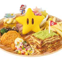 スーパースター・アニバーサリープレート ~マッシュルーム・ラザニア&フライドチキン~/画像提供:ユニバーサル・スタジオ・ジャパン