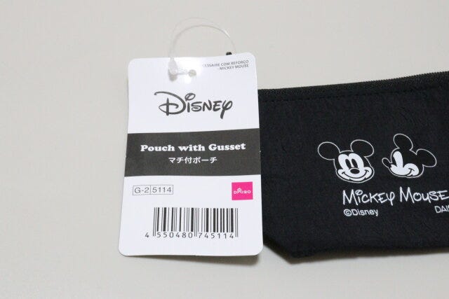ダイソー マチ付ポーチ(ミッキーマウス) ダイソーのマチ付ポーチ(ミッキーマウス)のJAN