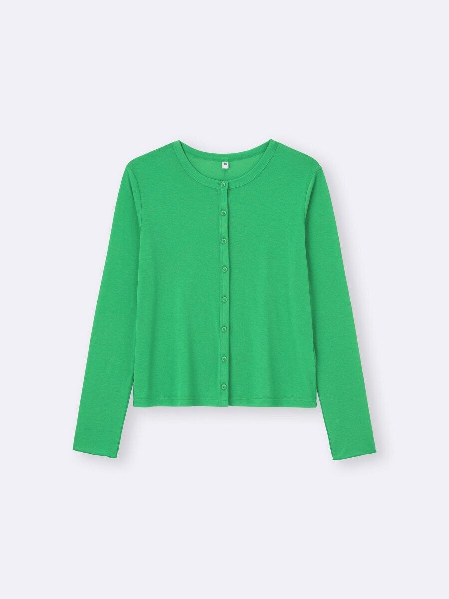 2026春gu大人女性おすすめソフトシアーカーディガン