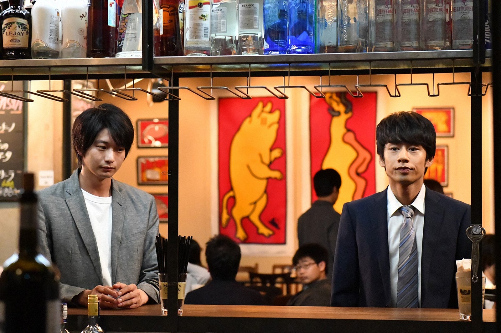 向井理、中丸雄一／「わたし、定時で帰ります。」第7話より（C）TBS