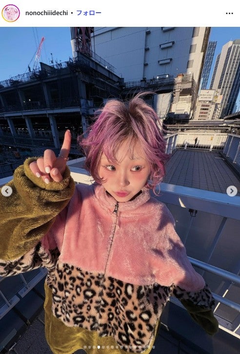 ショートヘアのののち／ののちInstagramより