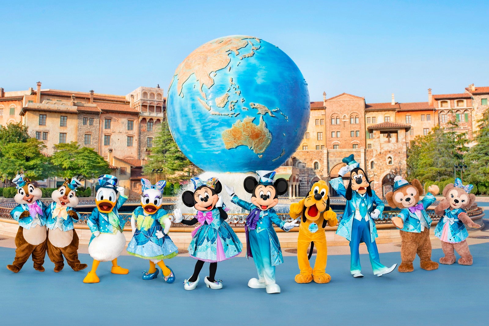 東京ディズニーシー、25周年イベント「スパークリング・ジュビリー」“海の魅力”着想の色の新衣装公開