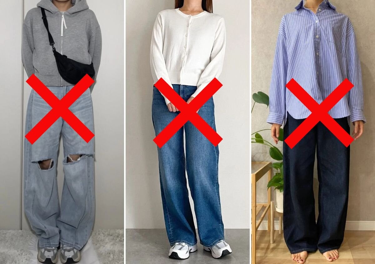 デニムパンツの意外とやりがちな落とし穴…着こなしだけでこんなに変わる！NG＆OKコーデ比較