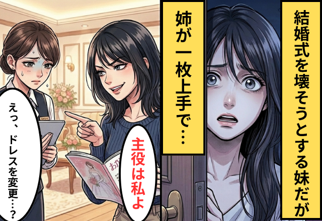 「主役は私」姉の結婚式の破壊を企てる妹！だが当日⇒妹「どういうことよ」姉が一枚上手だった話