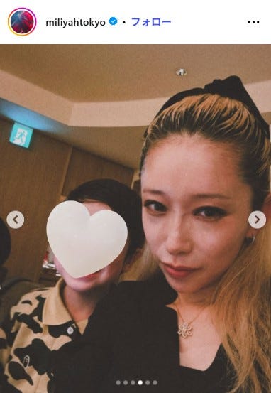 加藤ミリヤInstagramより